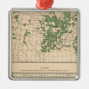 177 Plums, prunes, figs, principal regions Metal Ornament