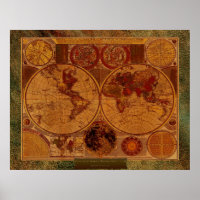 1780 Carington Bowles Old World Map Art & border