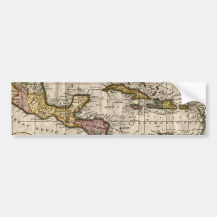 1790 Map of The West Indies by Dilly and Robinson Bumper Sticker