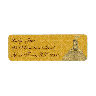 1794 Vintage Woman Return Address Label
