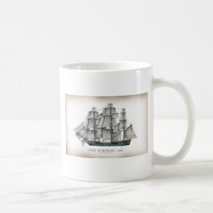 1796 HMS Surprise aged Coffee Mug