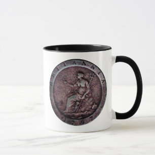1797 British "cartwheel" penny mug