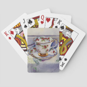 1799 Teacup on Linen Playing Cards
