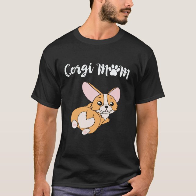 17 Corgi Mum Corgi T-Shirt (Front)