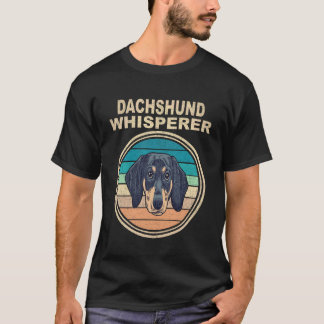 17 Dachshund Whisperer Vintage T-Shirt