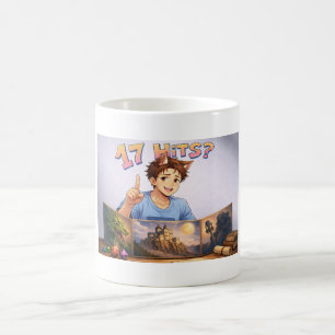17 HITS? Funny RPG Anime T-Shirt   Dungeon Master  Coffee Mug
