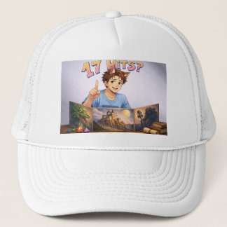 17 HITS? Funny RPG Anime T-Shirt | Dungeon Master  Trucker Hat