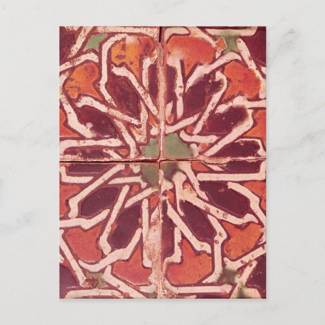 17:Isnik Tile, 16th century Postcard (Front)
