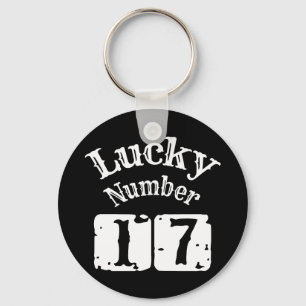 17 - Lucky Number 17 Luck Key Ring