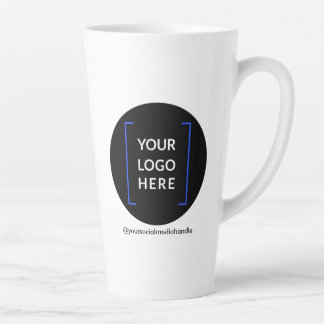 17 oz Custom Tall Latte Mug with Logo No Minimum