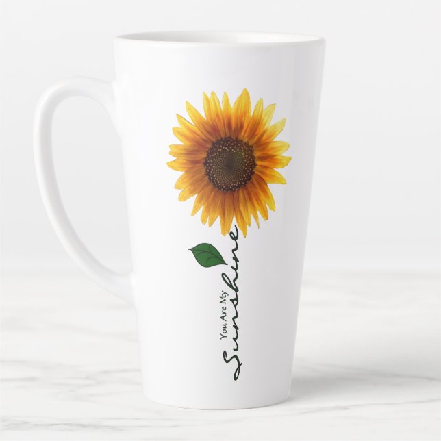 17 oz. Latte Mug - You Are My Sunshine (Left)