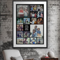 17 Photo Collage and Text - Can Edit Black