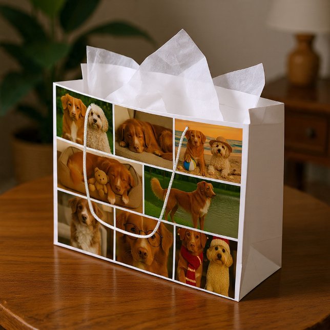 17 Photo Collage Template Make Your Own Fun Large Gift Bag (17 Photo Collage Template Make Your Own Fun Large Gift Bag by Ricaso. Add your own photographs
)