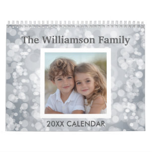 17 Photo Collage with Colourful Patterns Calendar