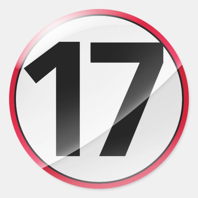 17 red sticker (Front)