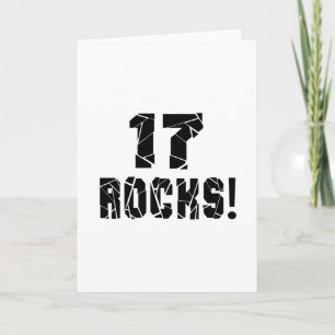 17 Rocks Birthday Designs Card