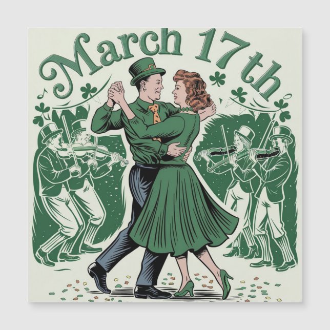 17 th March saint Patrick. Irish Festival (Front)