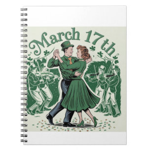 17 th March saint Patrick. Irish Festival Notebook