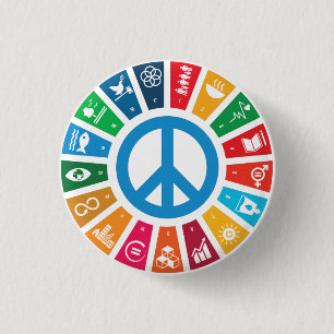 17 UN SDGs Sustainable Development Goals 3 Cm Round Badge