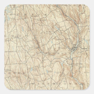 17 Waterbury sheet Square Sticker