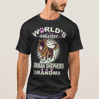 17 World's Greatest German Shepherd Grandma German T-Shirt