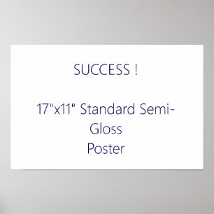 17"x11" Standard Semi-Gloss Poster