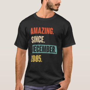 17 Year Old 17th Birthday Amazing Since December 2 T-Shirt