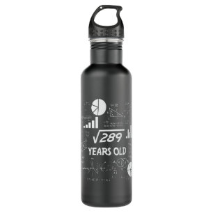 17 Year Old Bday Geeky Math 17th birthday Gift 710 Ml Water Bottle