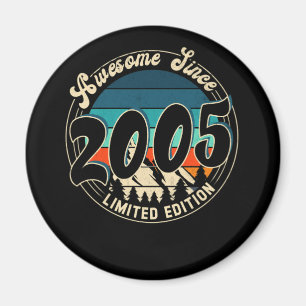 17 Year Old Vintage 17th Year Old Birthday 2005 Magnet