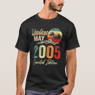 17 Year Old Vintage May 2005 17th Birthday T-Shirt