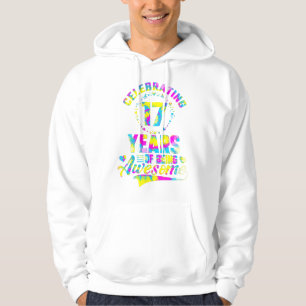 17 Years of Being Awesome 17 Years Old 17th Birthd Hoodie