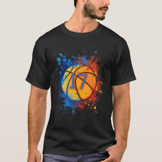 17 Years Old 17th Birthday Sketll Gift For Boys Pa T-Shirt