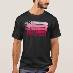 17 Years Old Bday Born in 2006 Girls 17th Birthday T-Shirt