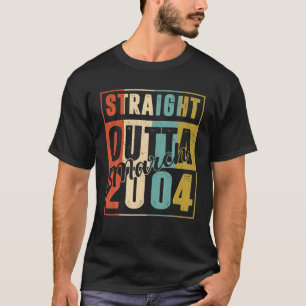 17 Years Old Birthday Gift Straight Outta March 20 T-Shirt