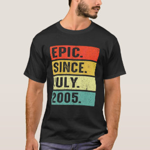 17 Years Old Epic Since July 2005 17th Birthday 1 T-Shirt