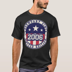 17 Years Old Legendary Since 2006 17th Birthday T-Shirt