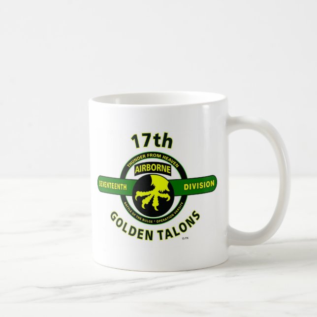 17TH AIRBORNE DIVISION "THUNDER FROM HEAVEN" COFFEE MUG (Right)