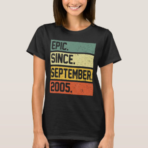 17th Birthday 17 Year Old Epic Since September 2 T-Shirt
