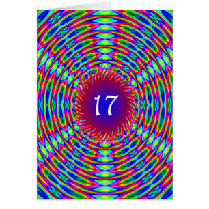 17th Birthday Abstract Trippy Swirls