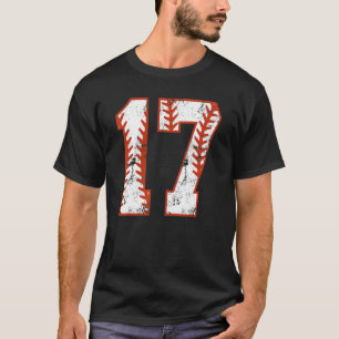 17th Birthday Baseball Seventeen 17 Year Old Boy G T-Shirt