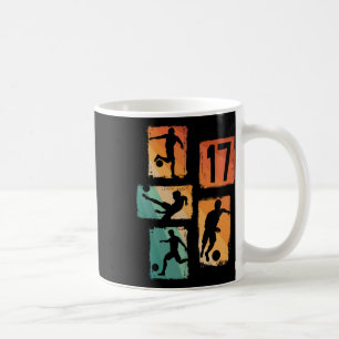 17th Birthday Boy Girl Soccer Player Footll 17 Yea Coffee Mug
