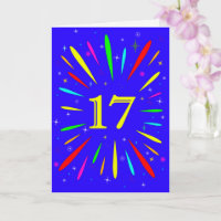 17th Birthday Explosion Card