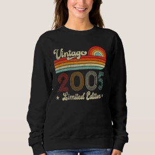 17th Birthday Gift Vintage 2005 17 Year Old Sweatshirt