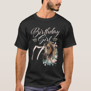 17th Birthday Girl Horse 17 Years Old Bday T-Shirt