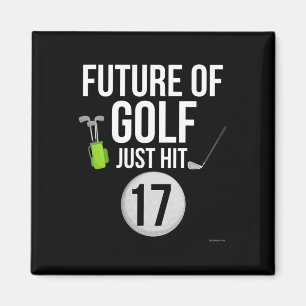 17th Birthday Golf T Shirt 17 Year Old Birthday Gi Magnet