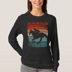 17th Birthday Horse Rider Fan 17 Years old Girls B T-Shirt