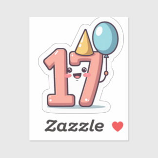 17th Birthday Sticker