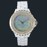 17th Carnelian Graphic Anniversary Time Piece Watch<br><div class="desc">If you're looking for that unique,  17th wedding anniversary watch with a nod to traditional carnelian gemstones,  perhaps you've found it with my original graphics on an ewatch,  here on Zazzle!</div>