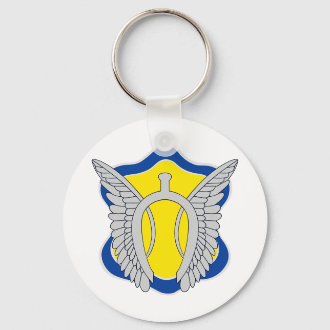 17th Cavalry Regiment Colour patch Key Ring (Front)