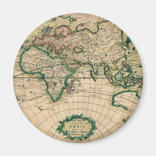 17th Century European Map Magnet